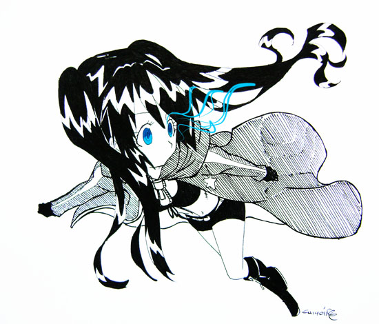 black <3 rock shooter