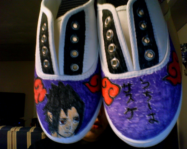 custom made Sasuke shoes!s
