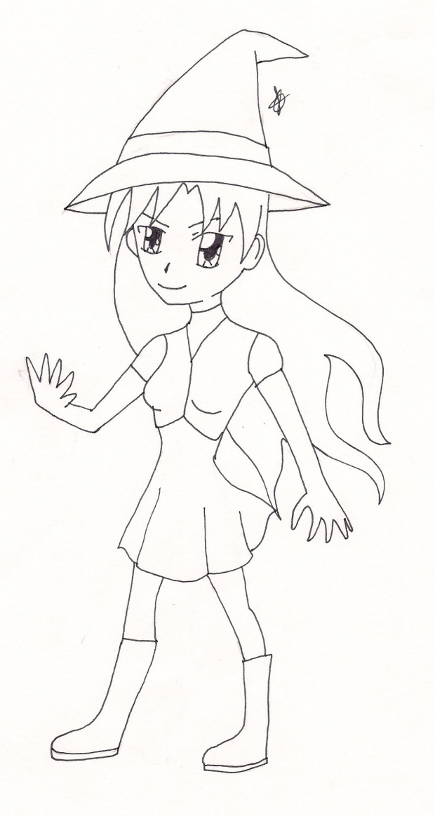 Witch lineart