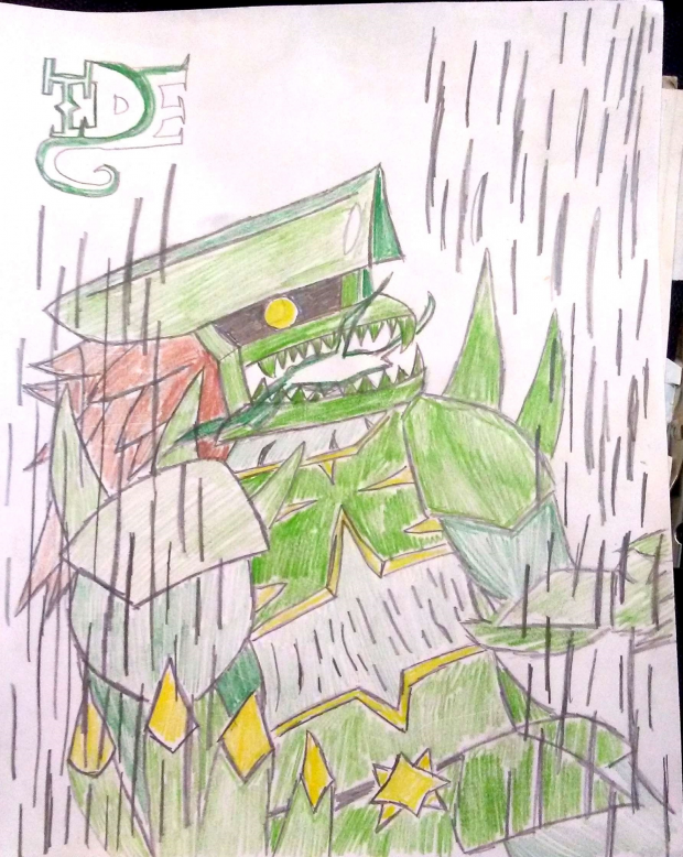 Green Mecha Dragon