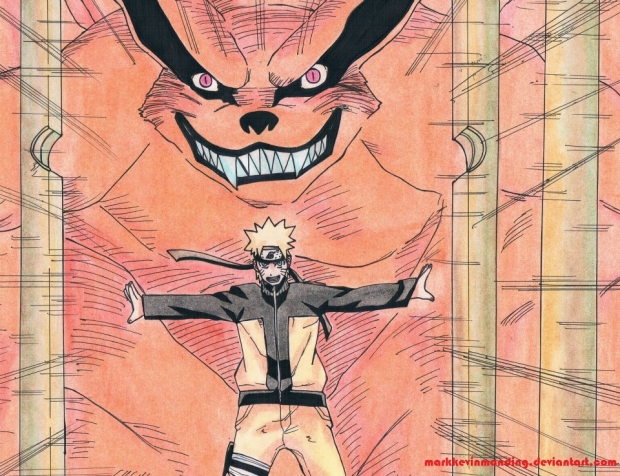 Naruto Unleashes Kurama