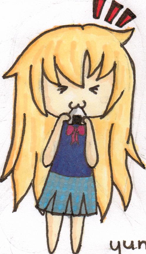 Onigiri-eating chibi :3