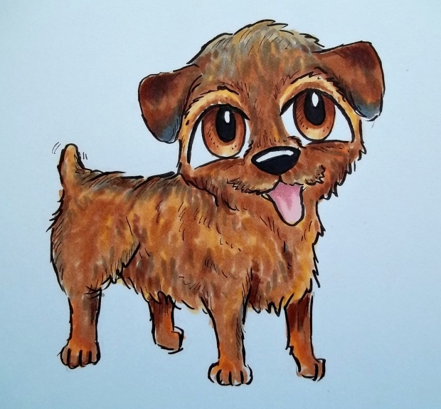 Tumble-Norfolk Terrier chibi