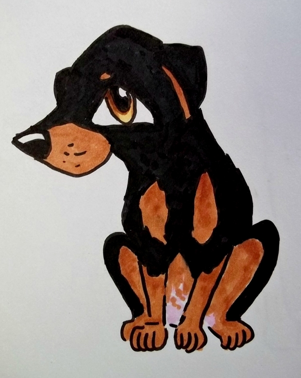 Doberman chibi