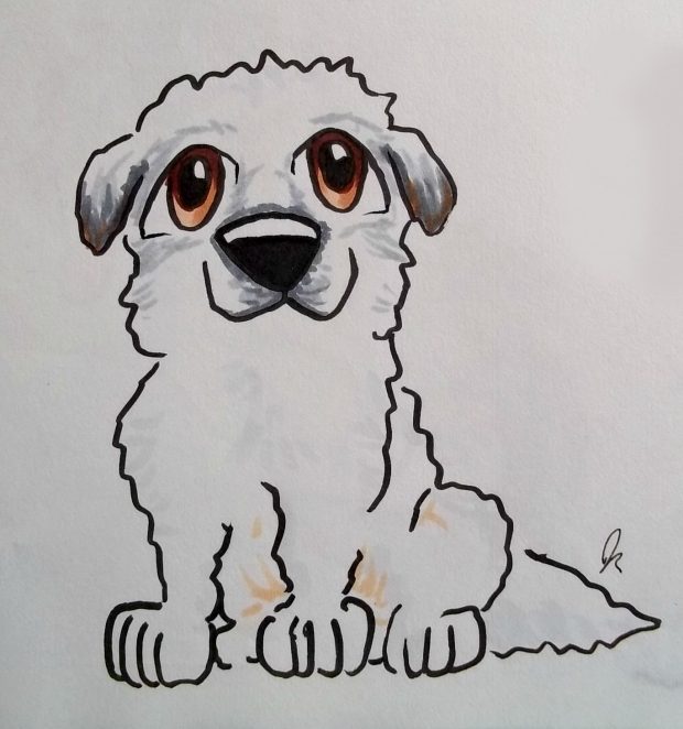Great Pyrenees chibi