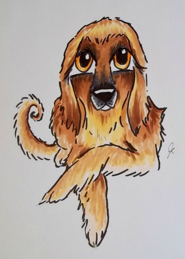 Afghan Hound chibi