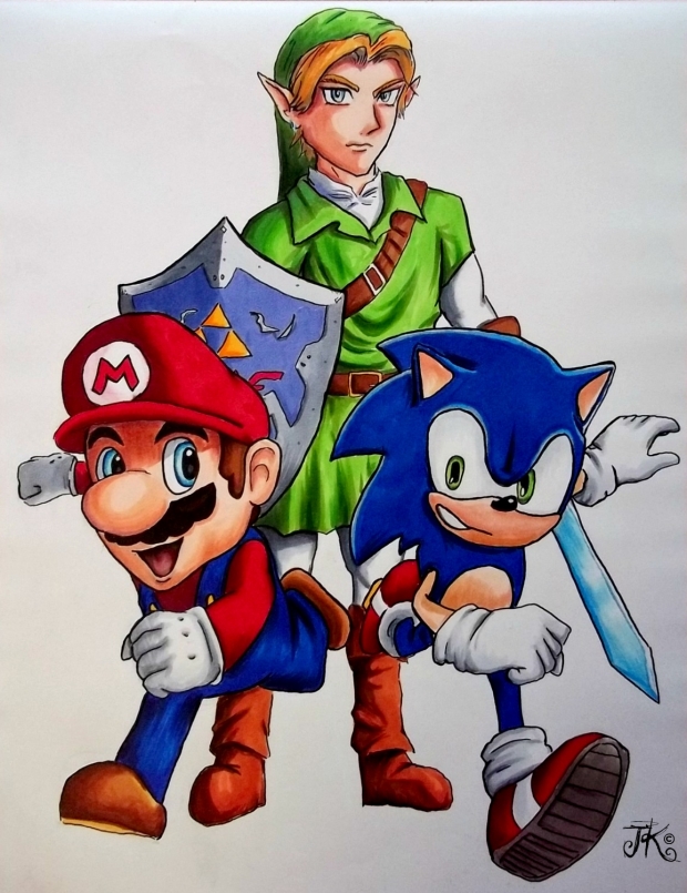 Link, Mario, & Sonic!