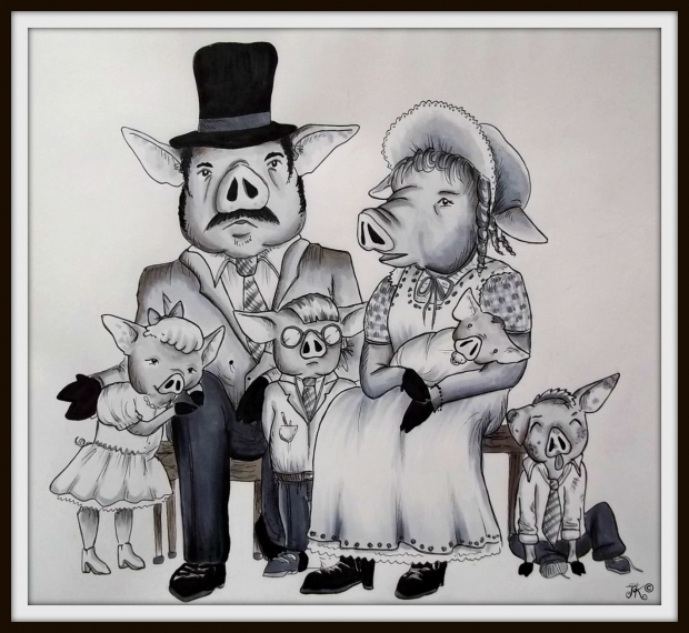 Pig Family Portrait