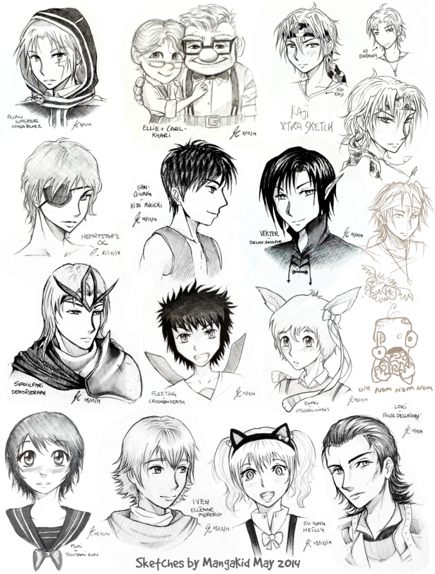 Sketchy Headshots [Requested]