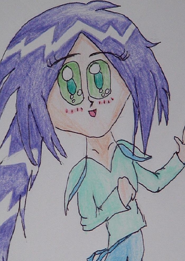 A Purple Haired Girl