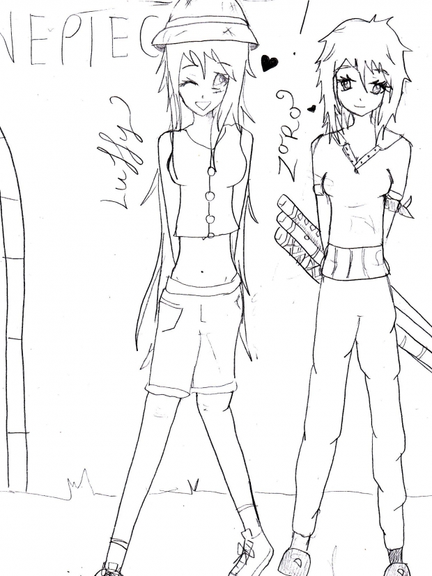 onepiece Luffy and zoro!