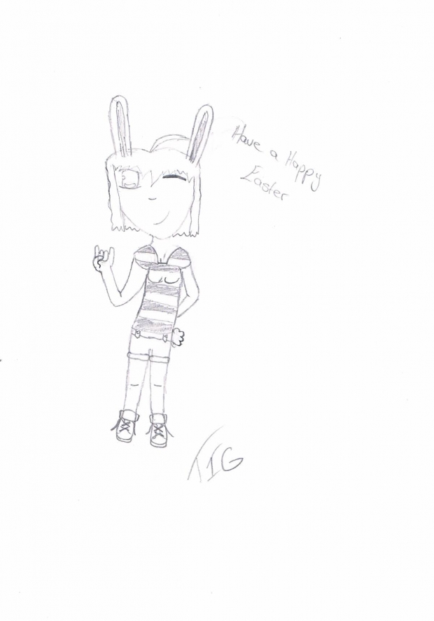 Yuki wants to wish you a happy easter