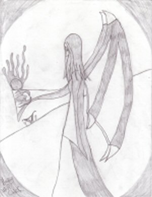 Dragon Girl Dwelling In Cave