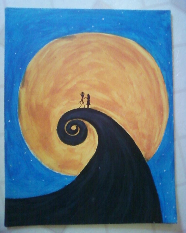 Nightmare before Christmas painting