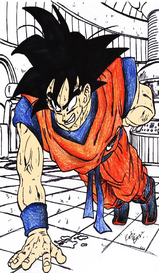 Goku Doing A Hardcore Workout!
