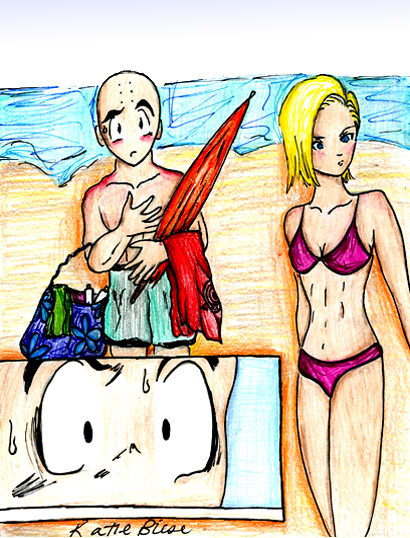 Krillin & 18 At The Beach