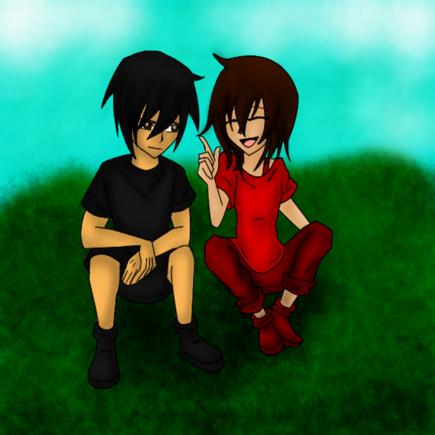 Zuzu and Sapphire (as Kids) Digital