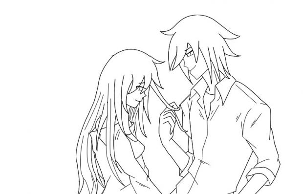 Sapphire and Zuzu (line art)