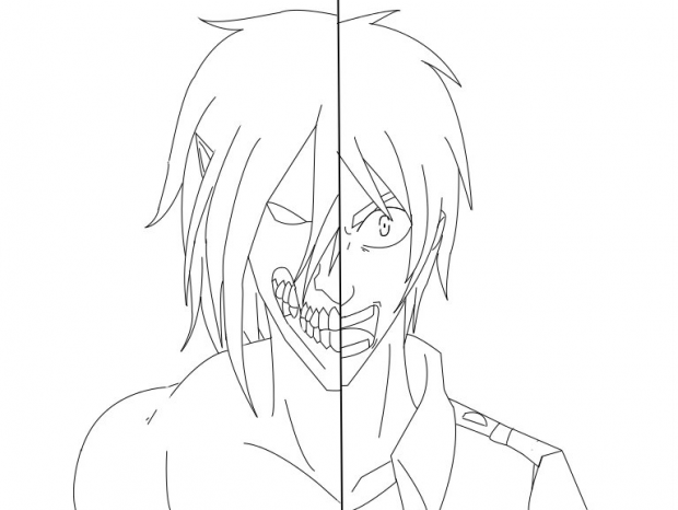 Lineart Eren/Titan