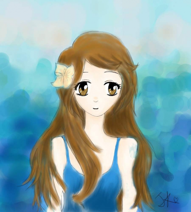 Blue/Ocean colours Girl