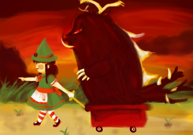 A Girl and Her Monster