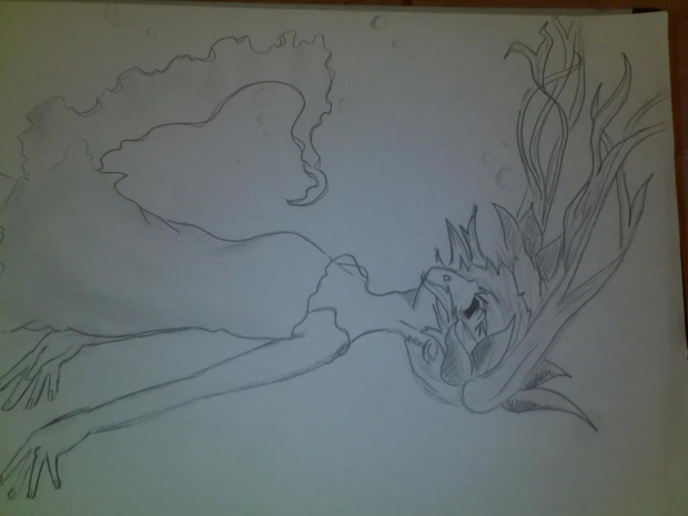 Vocaloid : Hatsune miku : Sinking underwater