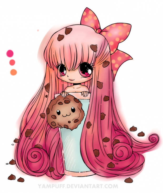 Cookie gal (coloring page)
