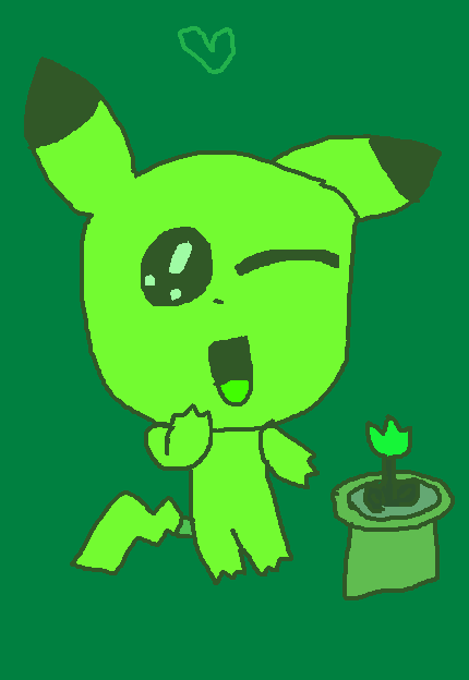 BE GREEN PIKACHU