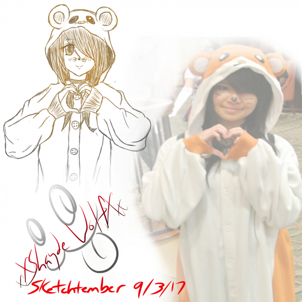 Sketchtember day 3 (HamsterGirl) 9/3/17