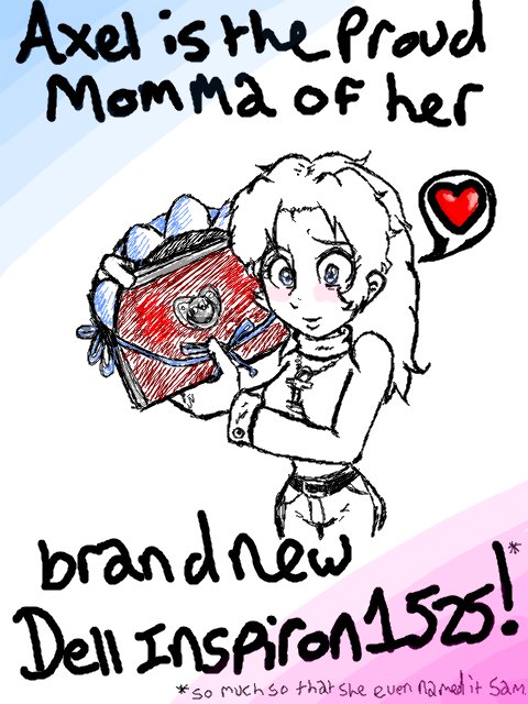 Tegaki - Axel The Proud New Mom