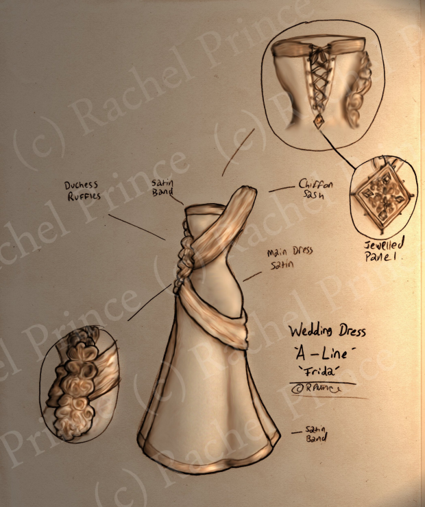 'Frida' Wedding Dress Design