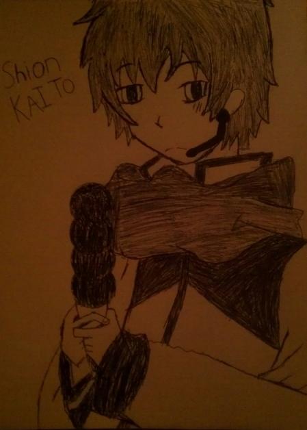 Kaito eats his ice cream