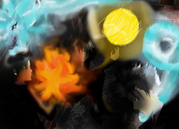 Secret meeting in the dark alleyway