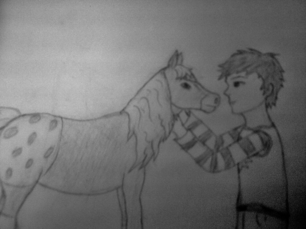 Mori and a horse