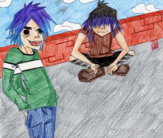 Gorillaz in a Happy Mood