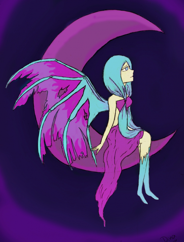 moon fairy ! (colored)