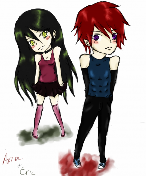 Chibi Eric and Aria