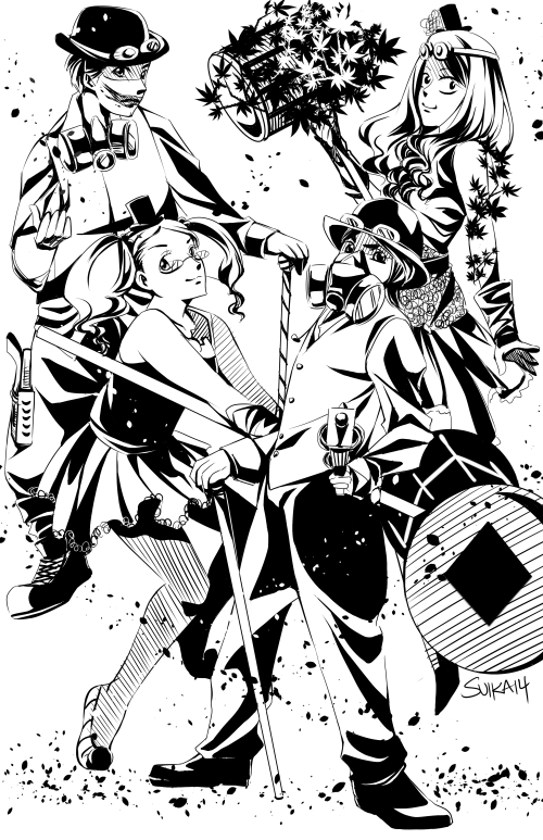 OC: Portrait of 4 Cosplayers