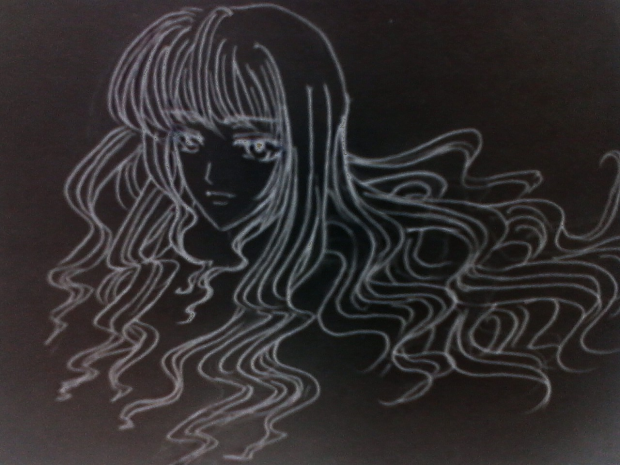 blackboard Do0dle 0.o (random girl)