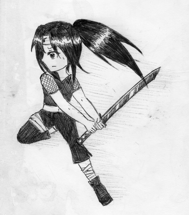 Another Uchiha Kunoichi drawing XD