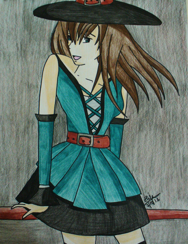 Witch in green clothes!