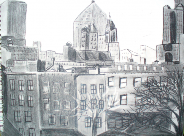 Charcoal- City Scape
