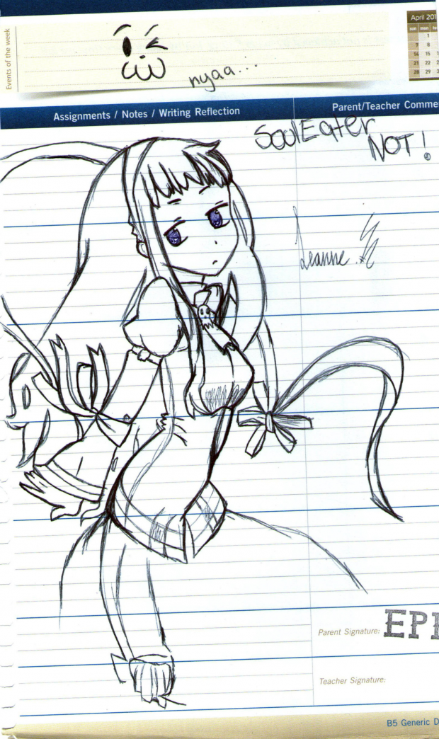 pen sketch: Anya