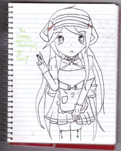 Rose Thorn cosplaying as Mikuru Ashina