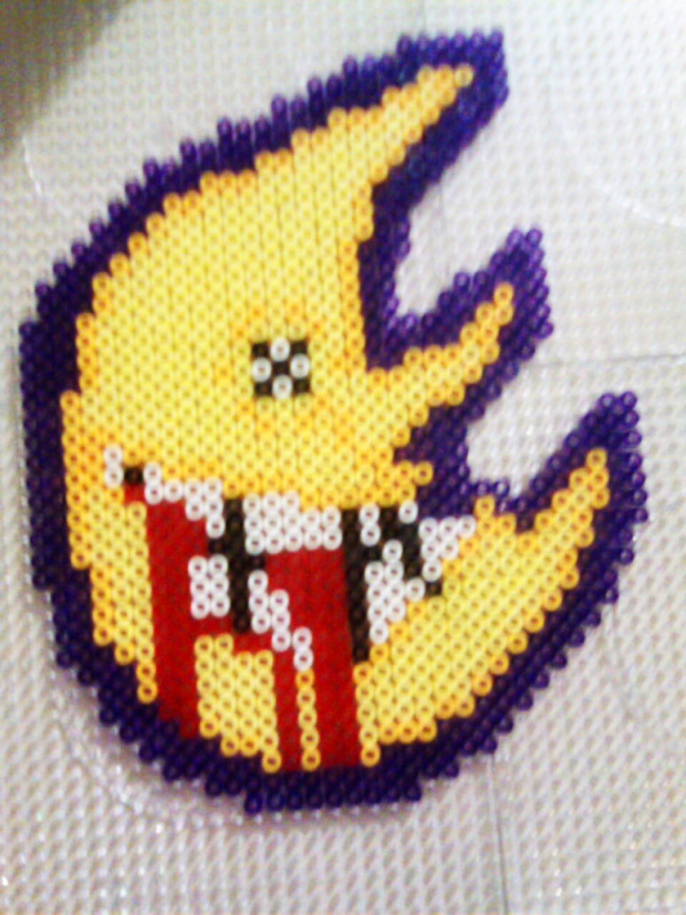 Soul Eater moon made of pearls