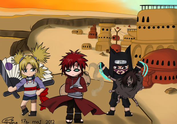 Chibis in Suna-gakure