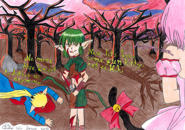 Kisshu, Ichigo, the Blue Knight...and blood?!!!