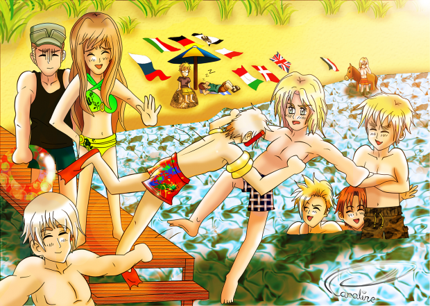 Europe Hetalia - fun at the Beach