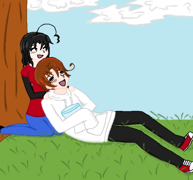 Italy and my oc: Los Angeles :I