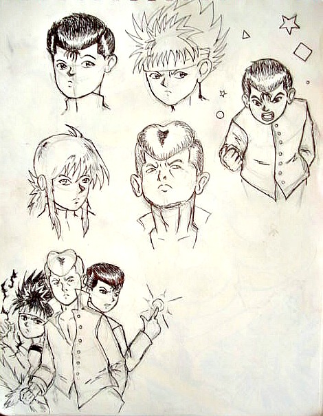 Yu Yu Hakusho sketches